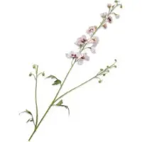 Silk-ka Kunstbloem Ridderspoor Wit / Roze H 101 Cm