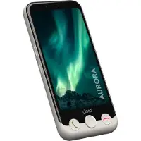Doro Smartphone Pack Aurora A10 Dual nano SIM 64 GB 4.5" Graphite + Case Zwart + Screen protector van gehard glas