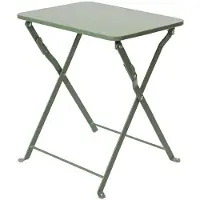 Décoris Sidetable groen staal 40x30x45cm groen Metaal Tafel