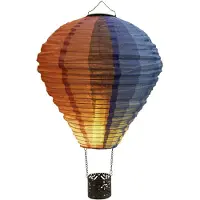 Anna's Collection Luchtballon solar | 58 cm | Nylon | Vlameffect | Multicolor