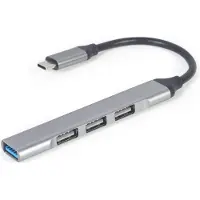 Gembird 4 poorts USB type-C hub (USB 3.1 + USB 2.0)