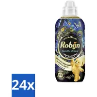 Robijn 24 x – Wasverzachter – Beautiful Mystery – 765 ml - Wasverzachter - Wasverzachter Geur - Wasverzachter Voor Donkere Kleding - Wasverzachter Voor Katoen - Wasverzachter Voor Synthetische Stoffen