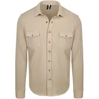 Profuomo Heren Overhemden Western - Beige - Maat XL