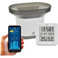 TFA-Dostmann TFA.me Starter Set mit WLAN Gateway und Regensender 35.8111.02 Regenmeter Wit