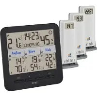 TFA-Dostmann TFA.me Starter Set mit WLAN Gateway und KLIMA@HOME 2 35.8109.02 Draadloze thermo- en hygrometer Zwart, Wit
