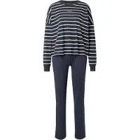 Marc O'Polo Pyjama ' Mix N Match ' nachtblauw / wit