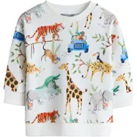 Next Sweatshirt blauw / geel / oranje / wit
