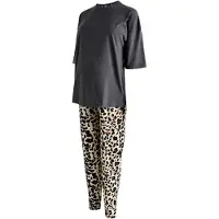 Next Pyjama lichtbeige / bruin / donkergrijs / zwart