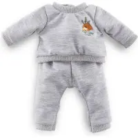 Corolle poppenkleding joggingpak grijs 30cm - accessoire poppen.