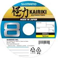 Shimano Fishing Kairiki 8 Braided Line 3000 M Geel 0.160 mm