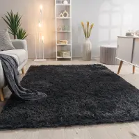 Paco Home Hoogpolig Vloerkleed Woonkamer Vacht Imitatiebont Shaggy Wollig Eenkleurig 80x150 cm