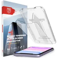 Rosso Screen Protector Geschikt voor Apple iPhone 11 / iPhone XR | Gehard Glas | Case Friendly | Met Installatietray | Eenvoudige montage