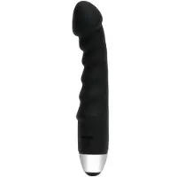 Rimba Palma Semi-Realistische Vibrator 18 cm – Zwart