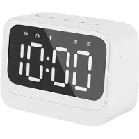 Denver Bluetooth wekker met speaker, twee alarmen, wit