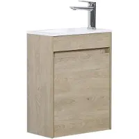 Badplaats Toiletmeubel sinta 40 x 22 cm kastanje fonteinmeubel met
