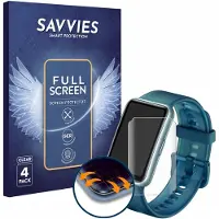 Savvies - Screenprotector voor Huawei Watch Fit Special Edition - Folie Beschermfolie transparant volledig dekking 4 Stuks