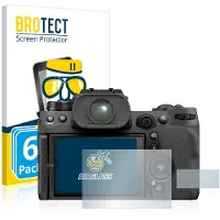 BROTECT Screenprotector 6 Stuks voor Fujifilm X-H2S Beschermglas transparant