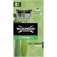 Wilkinson Sword Xtreme 3 Eco Vert - Lot de 8 Green X 8 Rasoir jetable homme écologique et recyclable