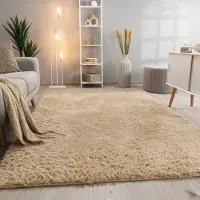 Paco Home Hoogpolig Vloerkleed Woonkamer Vacht Imitatiebont Shaggy Wollig Eenkleurig 160x220 cm