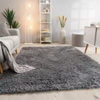 Paco Home Hoogpolig Vloerkleed Woonkamer Vacht Imitatiebont Shaggy Wollig Eenkleurig 80x150 cm
