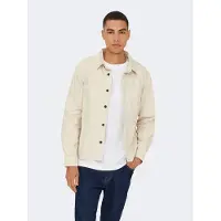 Only & Sons overshirt beige male | Maat: XXL