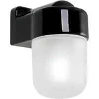 Orion Wandlamp Ostia, dimbaar, zwart, Hal, Glas, wandlamp