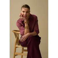 Sissy-Boy Gold plated chunky armband