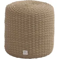4 Seasons Outdoor Muffin poef 40xH42 cm rond rope amber