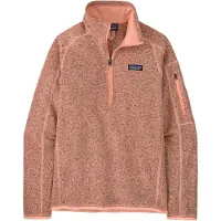 Patagonia - Dames fleeces - W's Better Sweater 1/4 Zip Peach Sherbet voor Dames van Gerecycled Polyester - Maat M - Roze