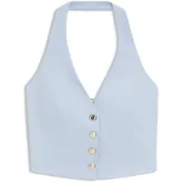 HUGO Slim-fit gilet met halterlijn