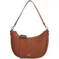 Charm London Montmartre Schoudertas - Kort & Lang hengsel - Trendy Banana Bag - Cognac