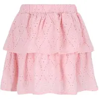 B.NOSY strokenrok broderie lichtroze Meisjes Polyester Effen - maat 146/152