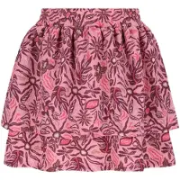 B.NOSY strokenrok roze Meisjes Polyester All over print - maat 122/128