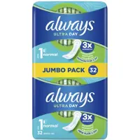 Always Maandverband Ultra Day 1 Normaal 32 Stuks