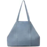 Manfield Licht blauwe suède shopper | Maat Onesize