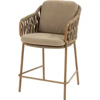 4 Seasons Outdoor 4 Seasons Biarritz high dining chair amber with 2 cushions (per 2)