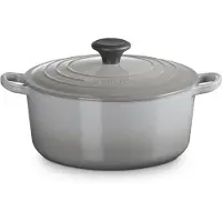 Le Creuset Tradition Stoof-/Braadpan Rond 24cm Lichtgrijs