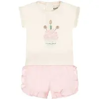 Dirkje Meisjes Kledingset - Soft pink