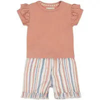 Dirkje Meisjes Kledingset - Light pink