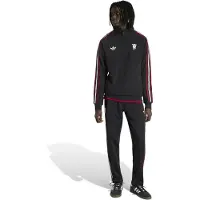 Adidas Manchester United Originals Trainingspak 1/4-Zip Zwart Wit Rood
