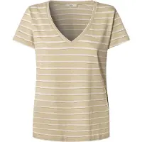 Pepe Jeans Shirt 'Megan' goud / olijfgroen / wit