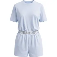 Ralph Lauren Pyjama ' Club Terry ' lichtblauw