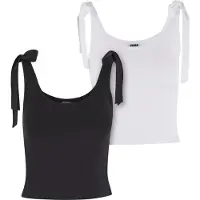 Urban Classics Top zwart / wit