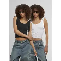 Urban Classics Top zwart / wit