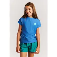 Protest surfshirt PRTSHERRYS JR blauw T-shirt Meisjes Polyamide Ronde hals - maat 128
