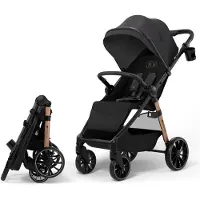 Kinderkraft GRANDE 2 Buggy - Grote wielen - Vlakke ligstand - Zwart