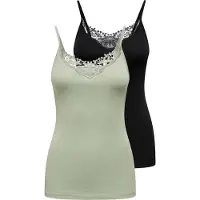 ONLY Top 'ONLKira' pastelgroen / zwart