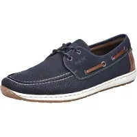 Rieker Modell : 0881614 088 Herrenschuhe Slipper Mokassin Blau Freizeit