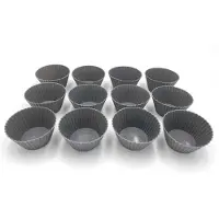 Brunbeste - Muffinvormpjes - Siliconen - 12 stuks - Hittebestendig