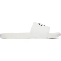 Calvin Klein Muiltjes 'ESS' zwart / zilver / wit